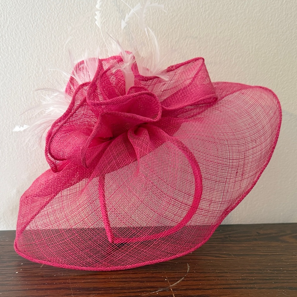 Scala Vibrant Pink Fascinator Hat